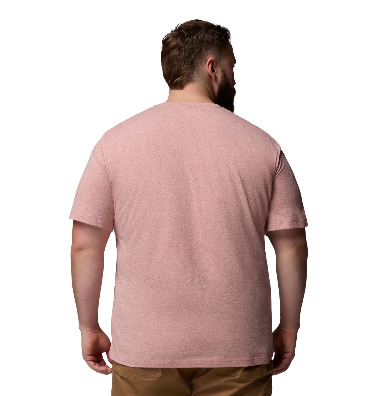 Columbia Men's Thistletown Hills Short Sleeve T-Shirt, Washed Red/Heather, 1X