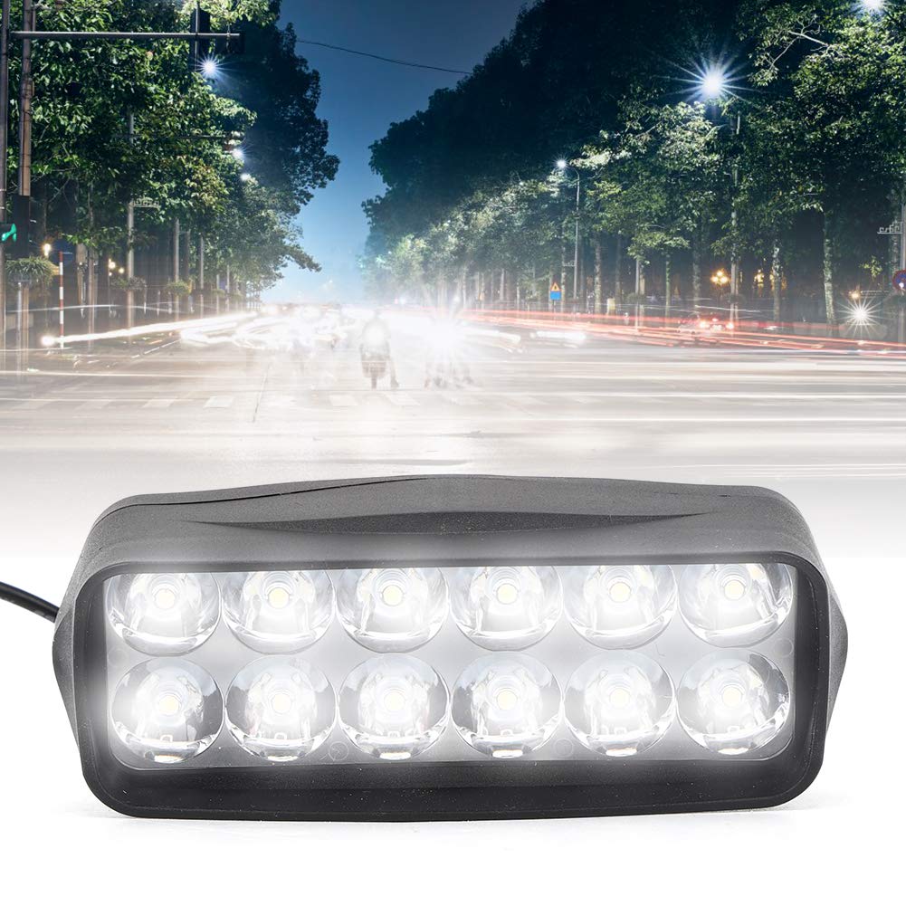 Keenso Motorcycle LED Light, Universal High Brightness 12V-80V Electric LED Lights Tricycle Conversion Light for Motorcycle, Electric Bike, Tricycle