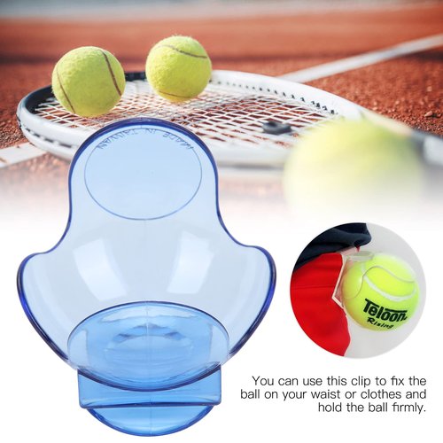 01 Tennis Ball Clip, Tennis Ball Waist Clip Holder Convenient and Saves Time Tennis Training Equipment Tennis Ball Accessories for Tennis Enthusiasts(Sky Blue)