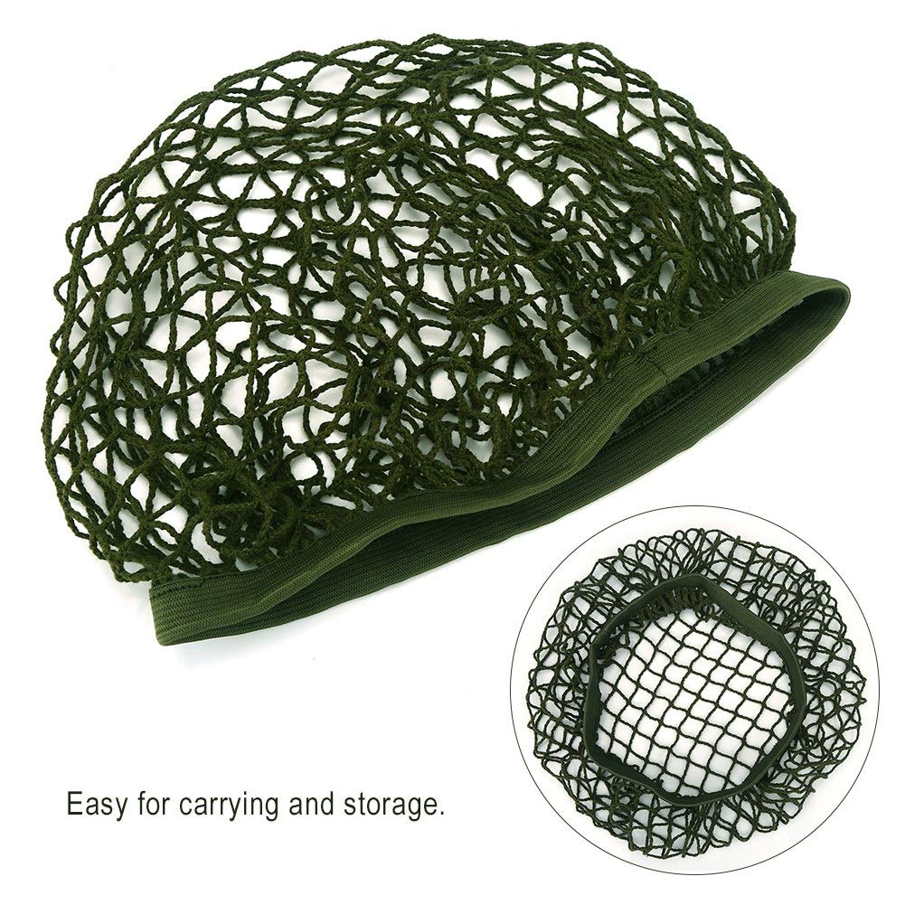 Helmet Net Parts, Helmet Scrim Camouflage Net Cover Fit for M1 M35 M88 Helmet, Green