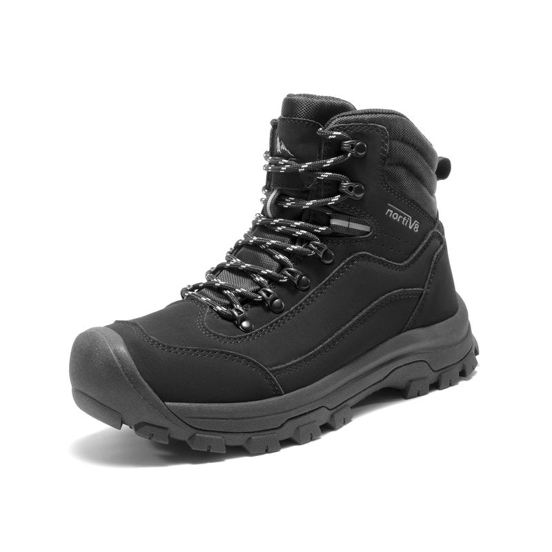 NORTIV 8 Women's Hiking Boots Waterproof Trekking Camping Trail Backpacking Boots for Outdoor,Size 8.5,Black,SNHB243W