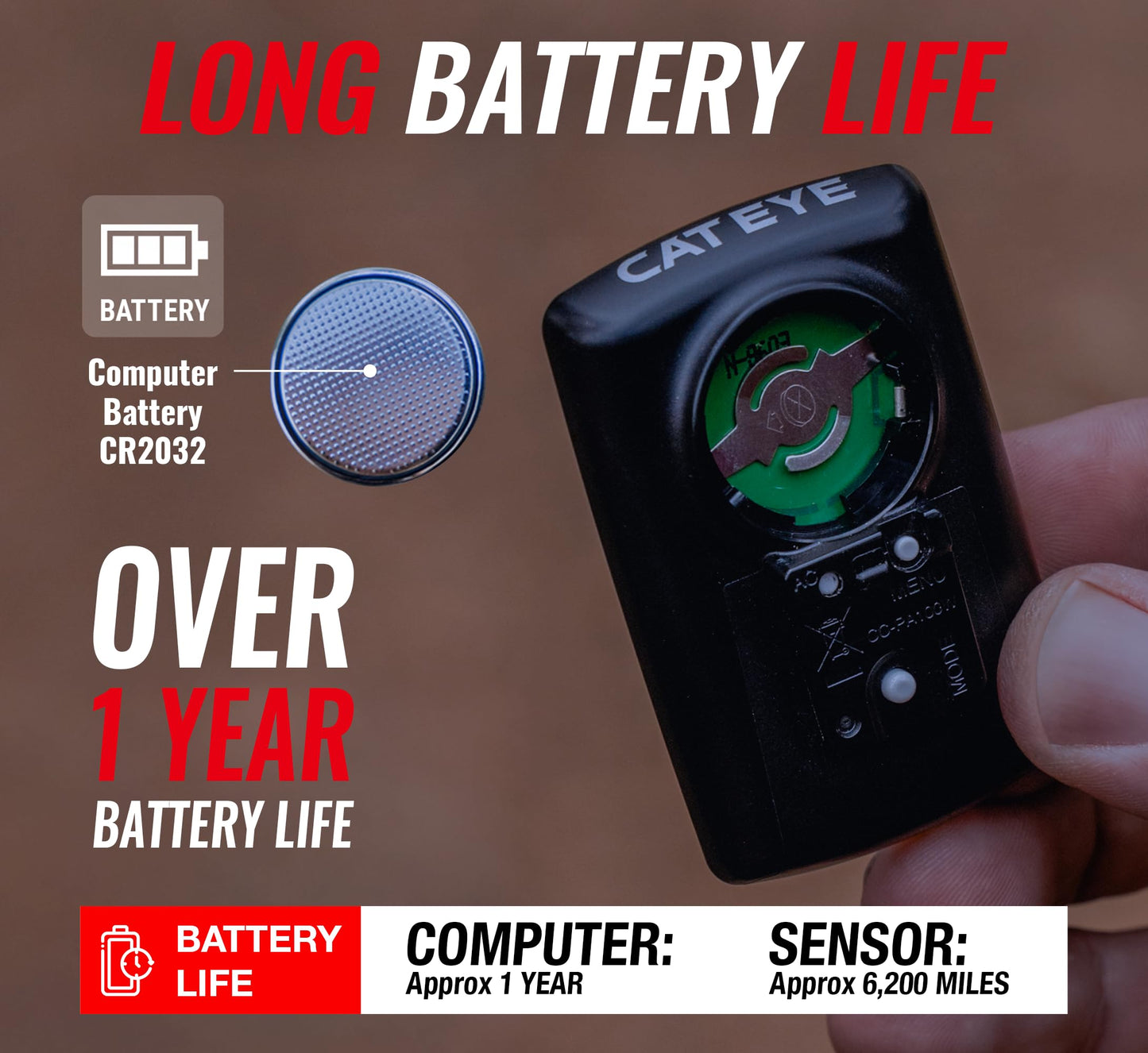 CATEYE Padrone Plus Bike Computer – Oversized Display Cyclocomputer, Wireless Speed Tracking for Cyclists, FlexTight™ Mount, Automatic Start/Stop, Backlight Display with Night Mode