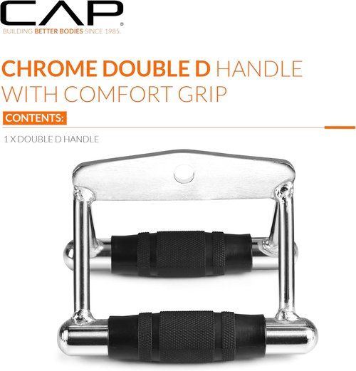 CAP Cable Machine Attachments - Versatile LAT Bars, Triceps Bars, Handles & Ropes | Multiple Styles & Sizes