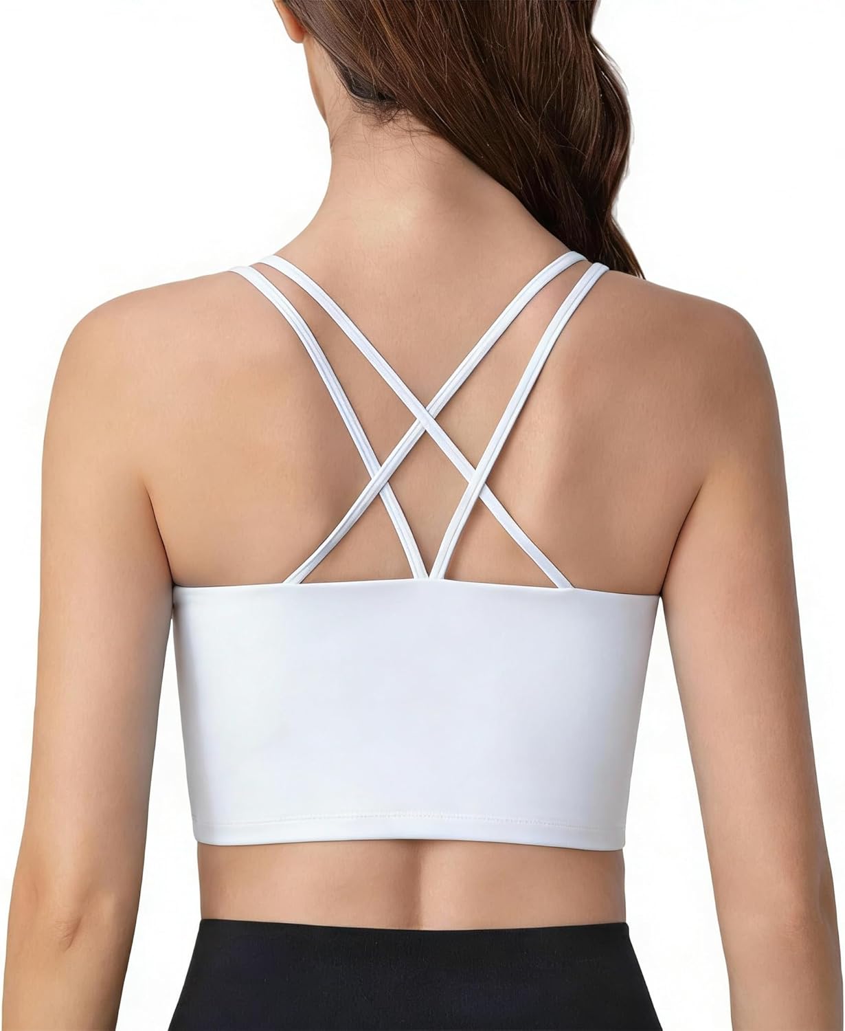 Skiennix Criss-Cross Back Sports Bra - Breathable Activewear for Women | Comfortable Fit for Gym & Running