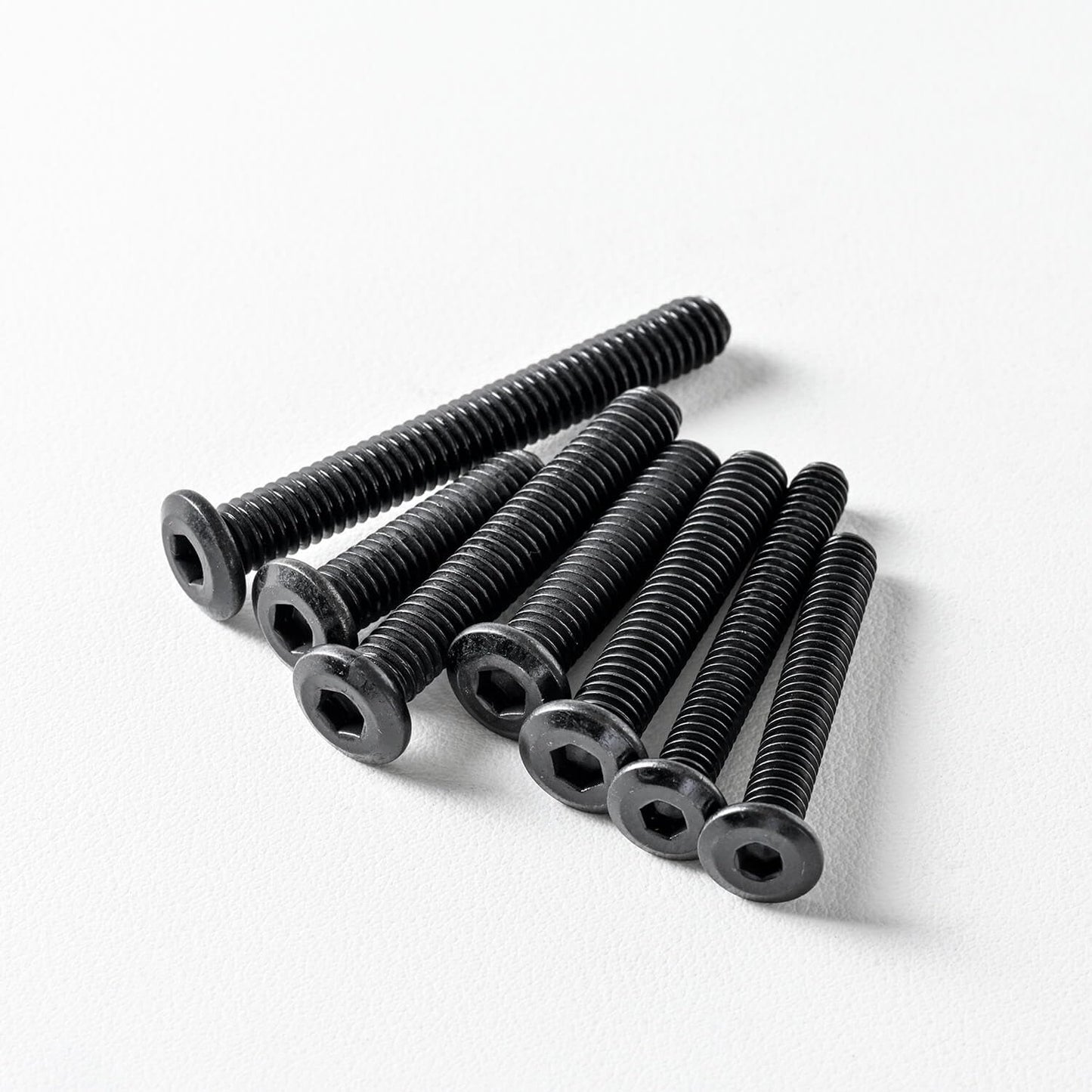 5/16-18 x 2" (10 Pack) Flat Head Hex Socket Cap Screws Bolts, Black Oxide 304 Stainless Steel 18-8, Hex Drive, Bright Finish, Fully Machine Thread