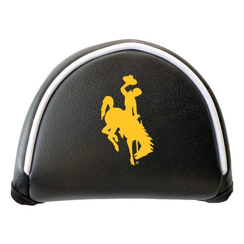 Team Golf NCAA Wyoming Putter Cover - Mallet (Color) - Printed, Fits Most Mallet Putters, Easily Slips on and Secures With Velcro Closure