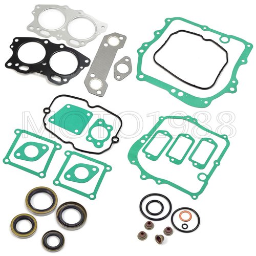 Oversize 0.25mm Piston & Ring Gasket Seal Top End Rebuild Kit Compatible with EZGO 4 Cycle Gas Golf Cart 350cc EH35C MCI Fuji Robin Engine 1996-2008
