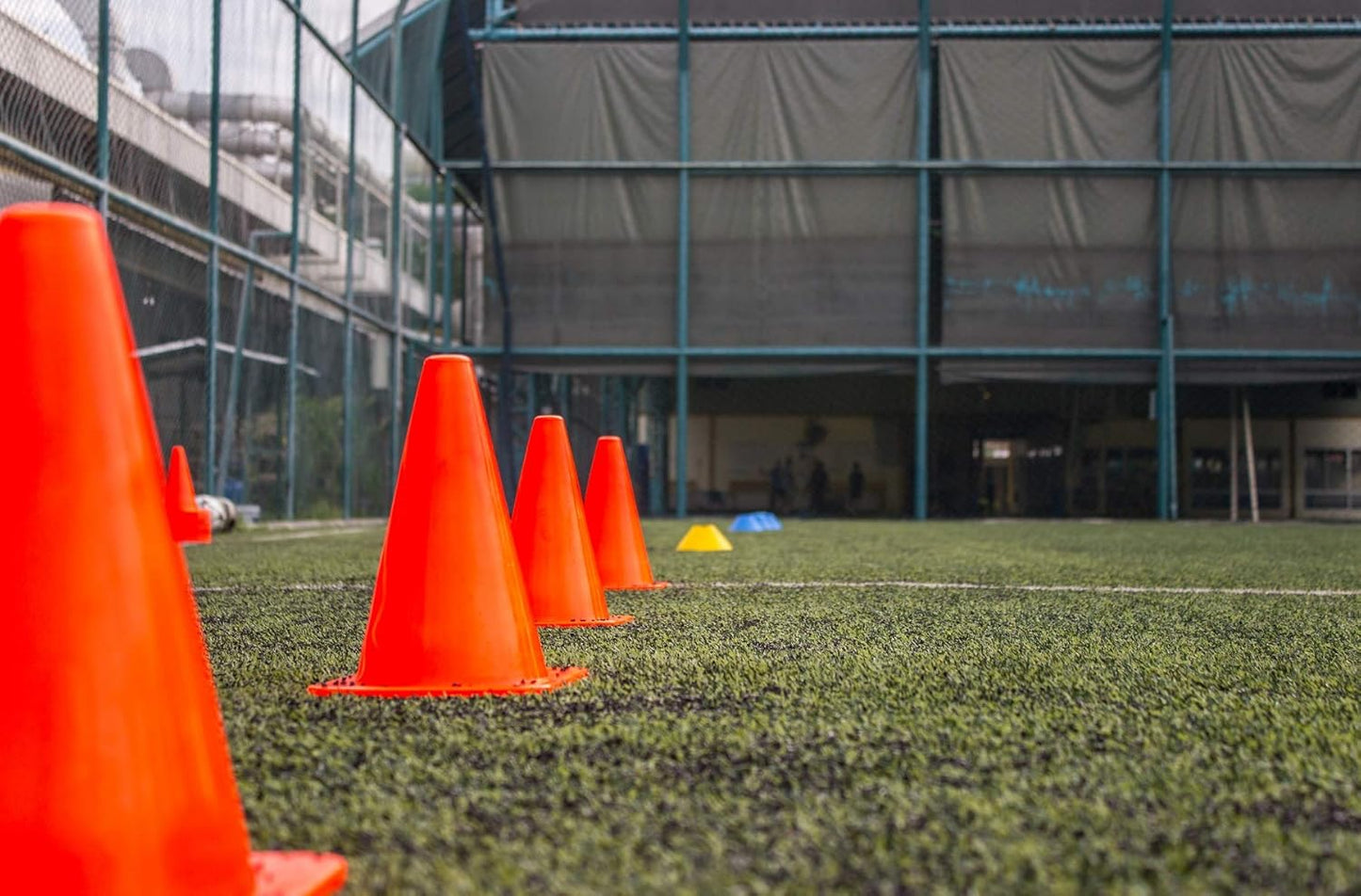 Sport Cones | 9 Inch Plastic Training Traffic Cones for Soccer, Basketball & Football Drills - Set of 10, 12, 15, or 24 in 4 Colors