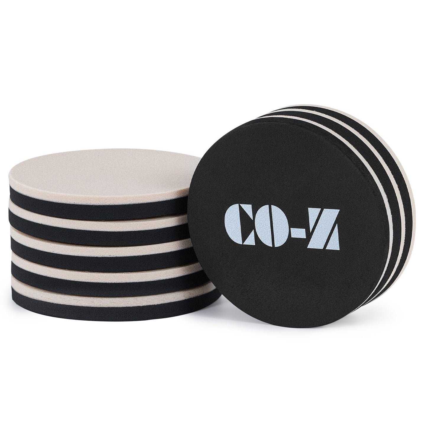 CO-Z 8pcs Felt Furniture Sliders for Hardwood Floors, 3 1/2 in Reusable Furniture Pads, Heavy Furniture Movers Sliders for Hard Surfaces, Thick Moving Pads Floor Protectors for Vinyl Tile Floors