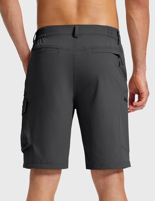 MAGCOMSEN Men's Hiking Cargo Shorts - Quick Dry Lightweight Design with 7 Pockets | Ideal for Outdoor Activities