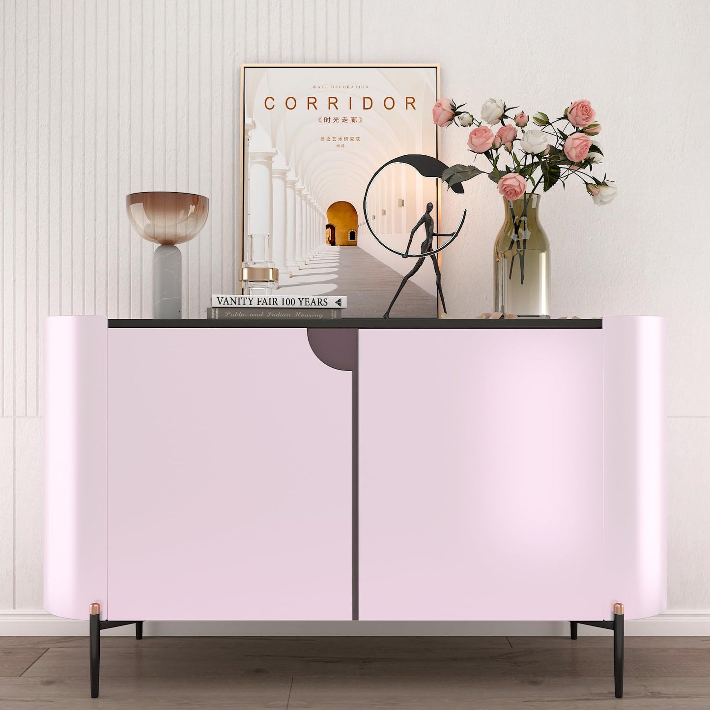 FunStick Satin Light Pink Wallpaper Peel and Stick Thick Pink Contact Paper for Cabinets Desk Appliances Refrigerator Vinyl Wrap Removable Wall Paper for Girls Bedroom Bathroom Wall Covering 15.8"x80"