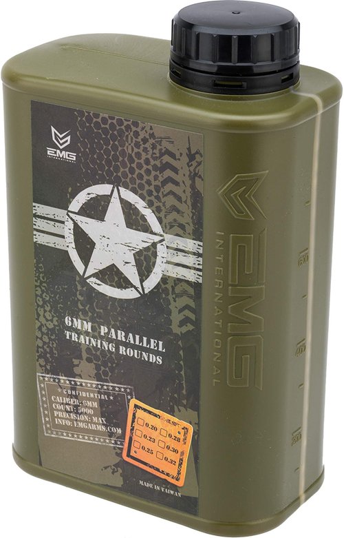 Evike EMG International Match Grade 6mm Airsoft BBS - 5000 Rounds (Weight: .20g)