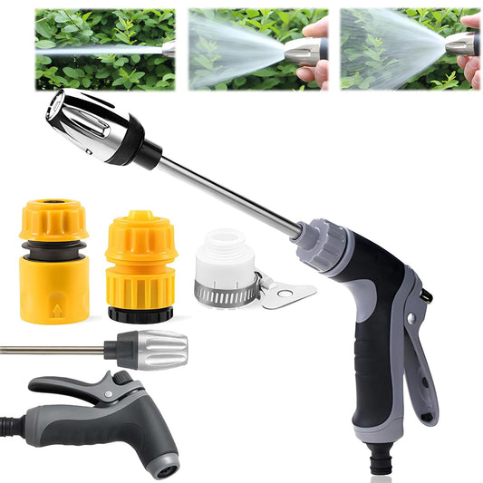 Waterblitz Pressure Washer,2025 New Waterblitz High Pressure Water Washer,Water Blitz Hose Nozzle,with 360° Rotating for Three Spray Modes (Water Gun + Connector*2)