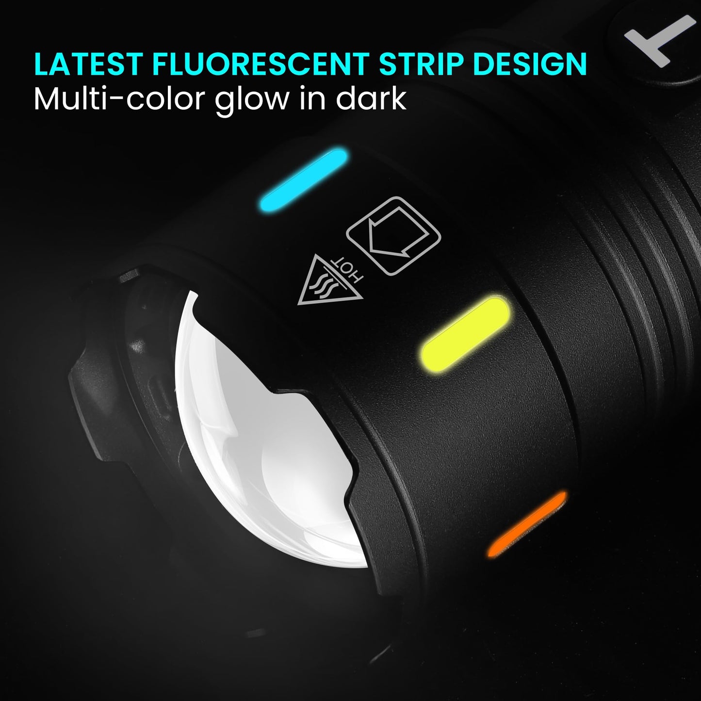 Rechargeable Flashlights 990,000 High Lumens, Super Bright Flash Light Long Range 5000ft, 4 Mode with Red LED Flashing Tactical Flashlight, High Powered Flashlight High Beam for Home Emergency Camping