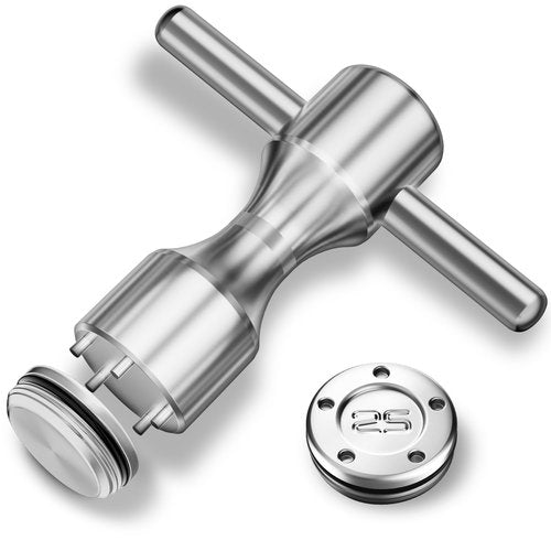Gofotu Golf Weight 2pcs 5g/10g/15g/20g/25g/30g/35g/40g/45g Golf Weights Wrench Kit Compatible with Titleist Scotty Cameron Putter Newport (2pcs 25g+Wrench)