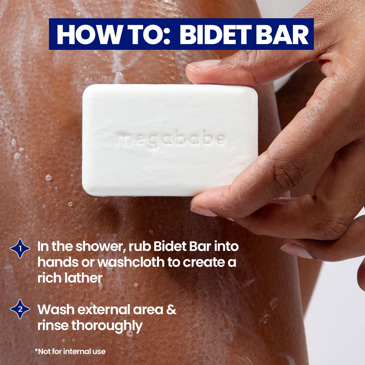 Megababe Bidet Bar - pH Balanced Cleansing Bar for Intimate Care | 4.5 oz