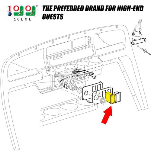 Forward Reverse FWD REV Switch 48V for Electric Golf Cart EZGO TXT (2003-up) Replacement Part 74323G01, 74323-G01
