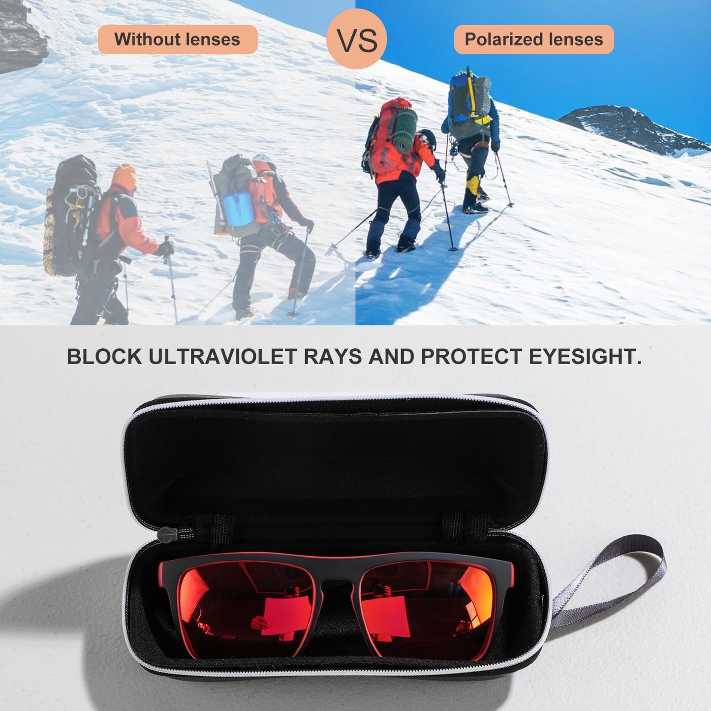 JPNK Polarized Sunglasses for Men and Women, UV400 Protection, Lightweight Sunglasses for Driving, Fishing, Golf