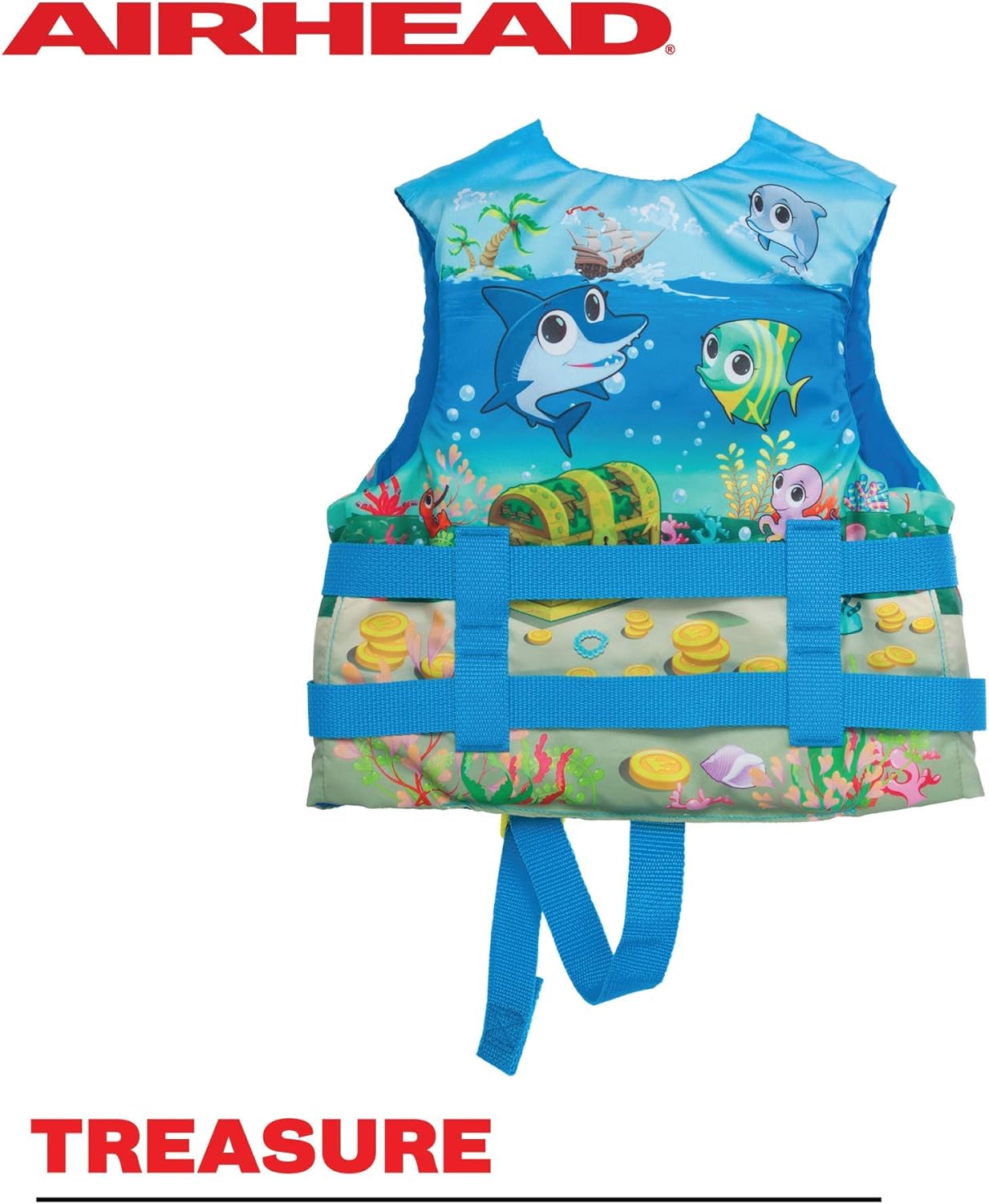 Airhead Treasure Life Vest - USCG Approved Infant & Child Safety Vest for 33-55 lbs
