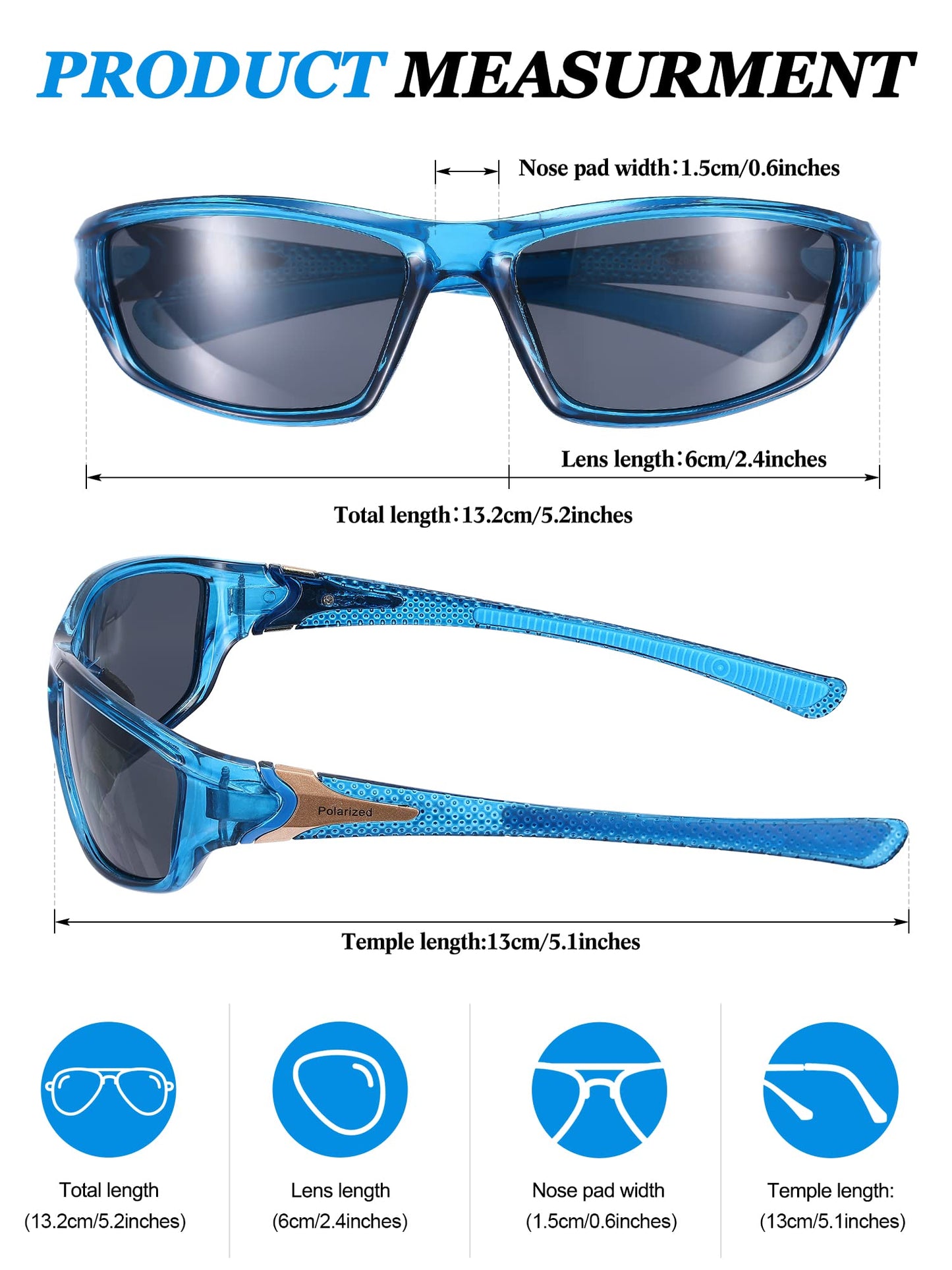 Konohan 9 Pairs Polarized Sports Sunglasses for Men Driving Shades Running and Tactical Polarized Sunglasses(Elegant Colors)