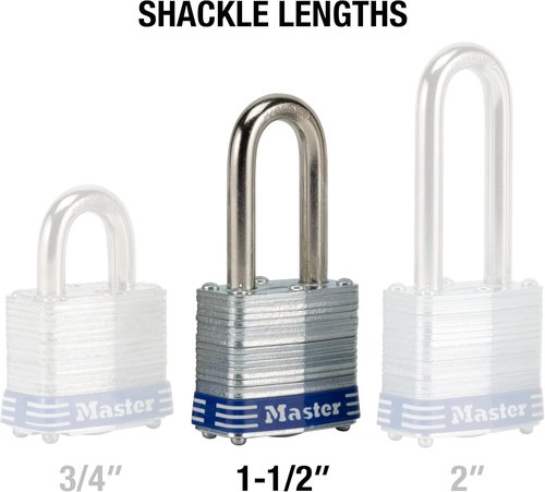 Master Lock Outdoor Padlock - Durable Security with Key - 1 Pack for Reliable Protection