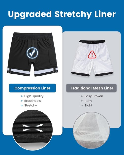 Maamgic Men's Swim Trunks - 2 in 1 Board Shorts with 7 Inch Inseam | Comfortable Swim Suits