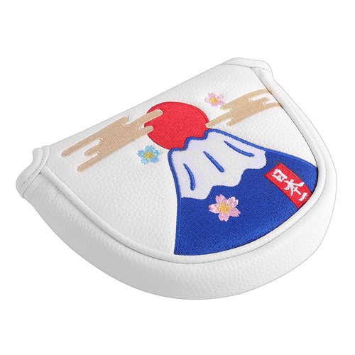 SHABIER Mt. Fuji, Japan Design Mallet Putter Headcover with Centre Shafted for Mallet Headcover