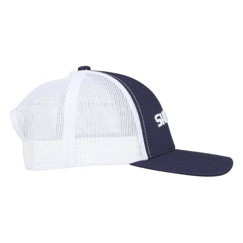 SHIMANO Logo Trucker Cap Color - Blue Size - One Size Fits Most (AHATLGBL) Fishing