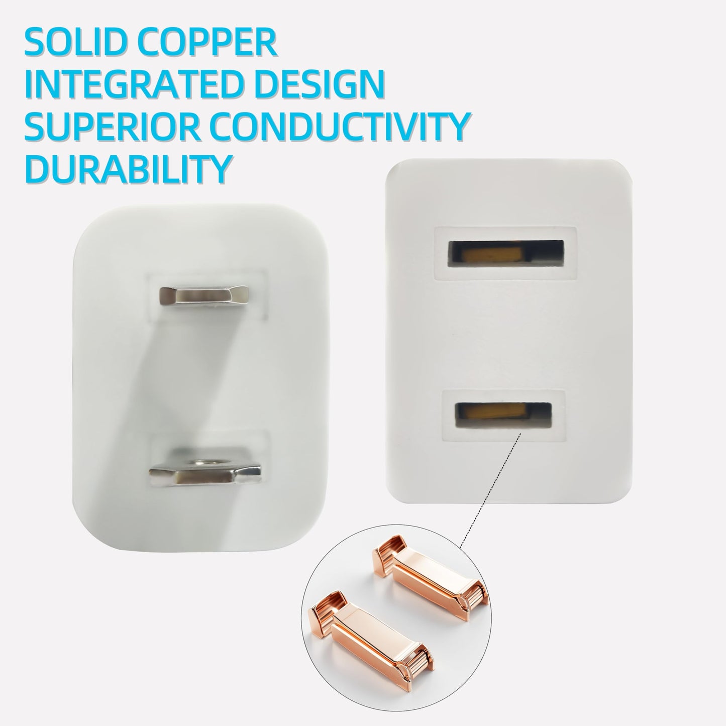 2 Prong Polarized White Extension Cord 15 feet Thin Power Cable Male to Female, 125V 5A 625W for Indoor/Home Use, Slim Design for Christmas Lights, Halloween Decor, Lamps & Small Appliances (1Pack)