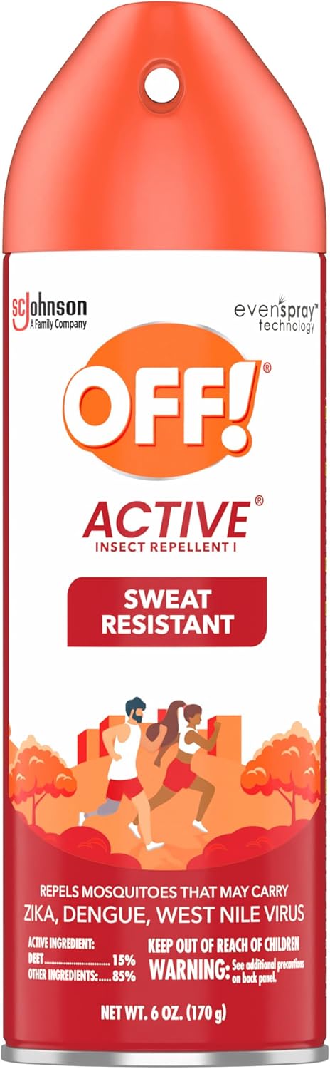 OFF! Active Insect Repellent - Sweat-Resistant Formula for Maximum Protection