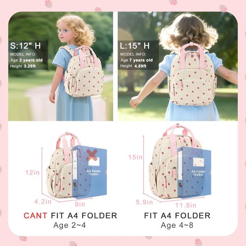 Bluboon Toddler Backpack - Cute 12" Preschool Bag for Girls & Boys | Perfect for Kindergarten & Daycare
