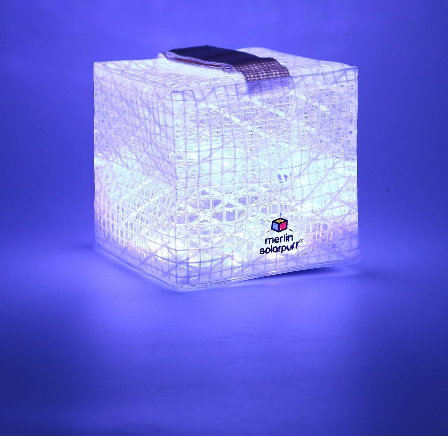 Solight Design SolarPuff Merlin Solar Lantern - Waterproof Rechargeable LED Camping Light | Color Therapy & Collapsible Design