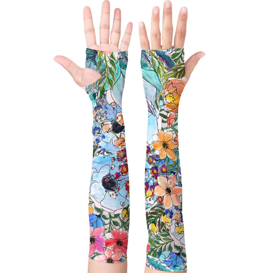 YPHCDO Gardening Sleeves Sun Protection Cooling Arm Sleeves Breathable Anti-Scratch Protective Sleeves for Women Men