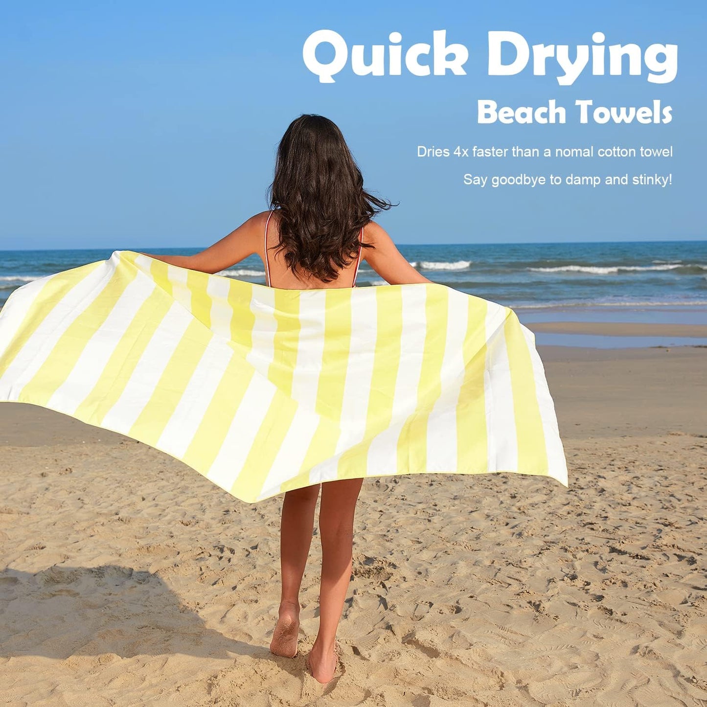 Your Choice Microfiber Beach Towel - Quick Dry, Sand-Free, Lightweight | Oversized 67x35 Inch & 60x30 Inch Sizes