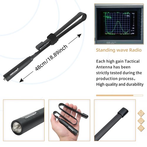 BAOFENG BF-5RH PRO GPS/APRS 10Ｗ Ham Handheld Radio, Multi-Band Long Range Two-Way Radio with 18.89'' Tactical Antenna, Aviation/VHF/UHF/ 1.25m Scanner, NOAA 5RM Walkie Talkies Type-C Charging,2 Pack