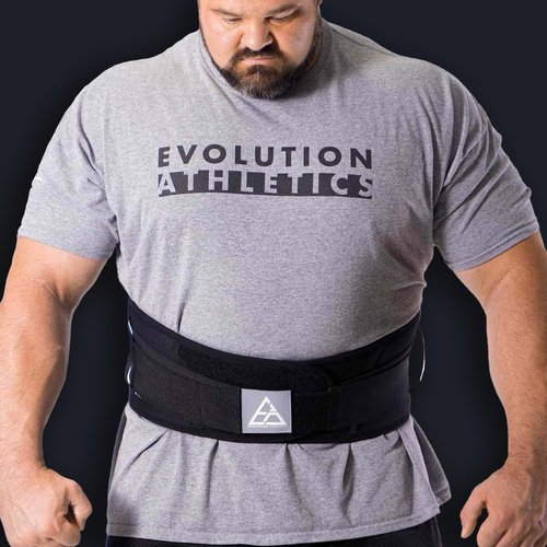 Evolution Athletics Weight Lifting Support Belt for Strength Training, Powerlifting, or Deadlift, Features Thick Durable Comfortable Neoprene, Reinforced Back, Adjustable Side Straps, 3XL, Black