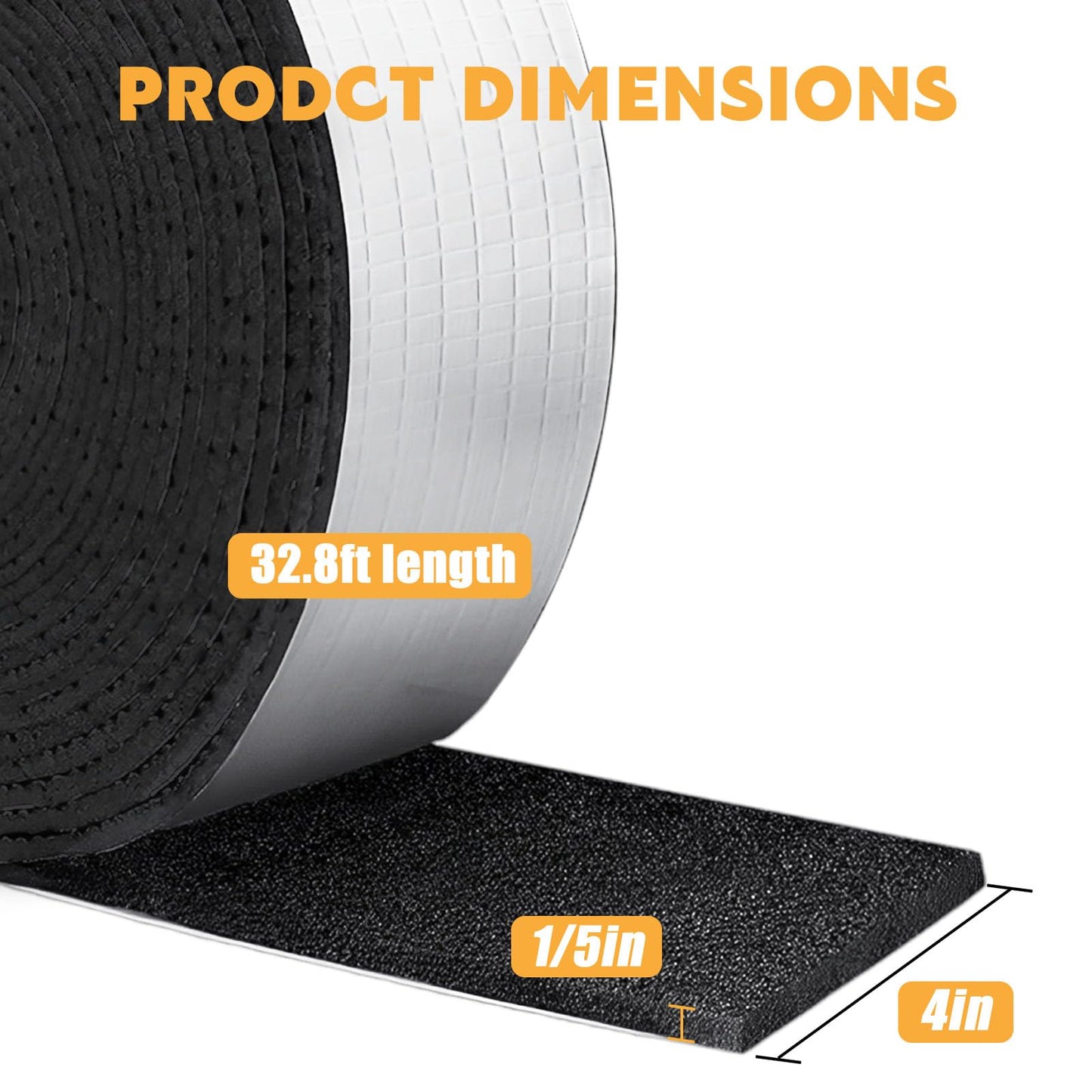 Pipe Insulation Wrap Foam Tube Self Adhesive Heat Tape for Water Pipes, Outdoor Foam and Foil Water Pipe Insulation Wrap for Winter