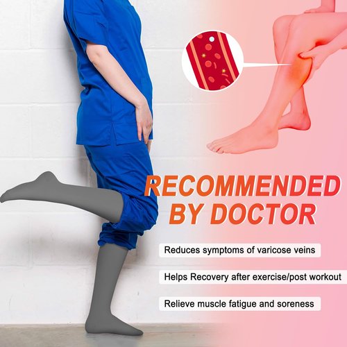 Iseasoo Compression Socks for Women - Enhanced Circulation Support for Nurses & Athletes | 4 Pairs