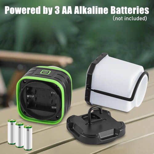 Lichamp LED Camping Lantern - Portable Battery-Powered Lights for Emergencies | 4 Pack
