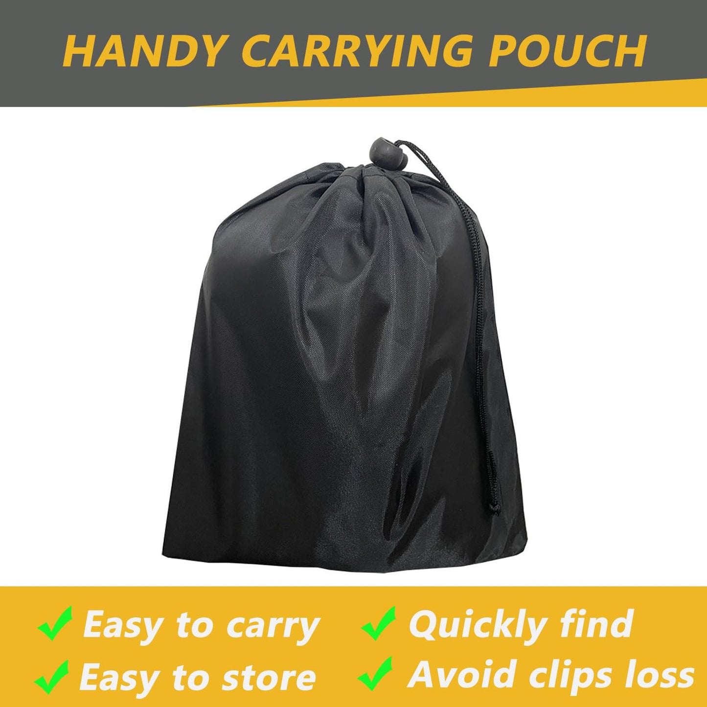 LUYADIN 16 Pcs Tarp Clips Heavy Duty Lock Grip, Tarp Clamps, Fit for Tent Awnings Caravan Canopies Car Cover Swimming Pool Cover Fasteners Clips