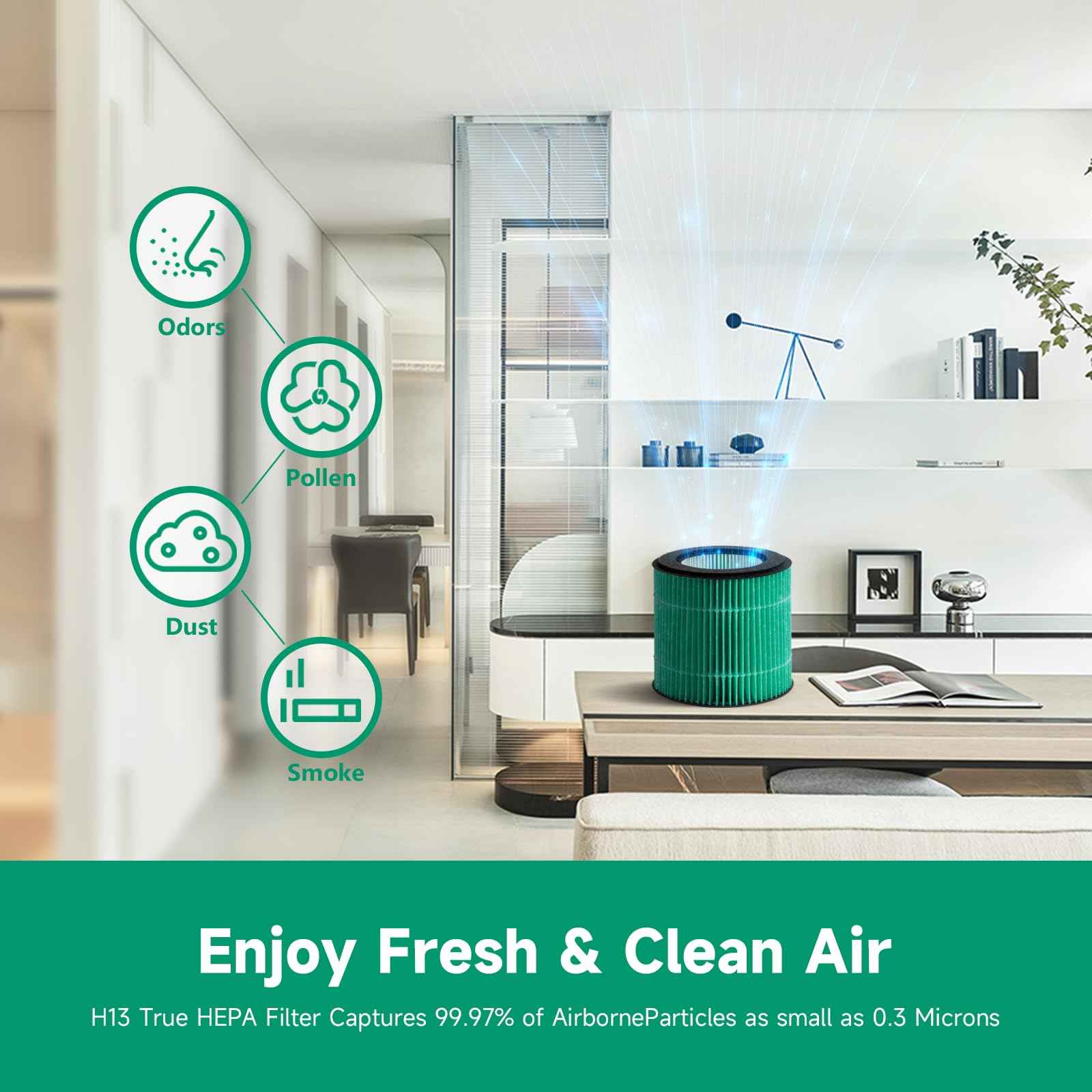 GoKBNY 2-Pack P40 Replacement Filter Compatible with KOIOS P40 Purifier, For ASIN: B0BRSJJW7J