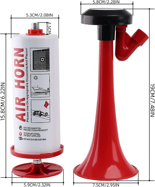 FARBIN Portable Air Horn - Loud Handheld Signal Horn for Safety | Ideal for Boating, Sports, Camping