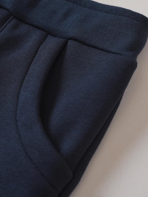 Pintage Women's Petite Joggers Fleece Sweatpants with Pockets XL Navy
