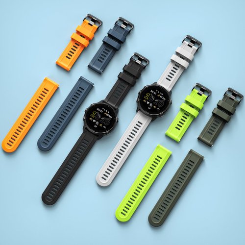 ANCOOL for Garmin Instinct Watch Bands/Forerunner 955 Watch Band,22mm Soft Silicone Straps for Forerunner 945/Instinct 2/Forerunner 935/Forerunner 965 (6 packs)