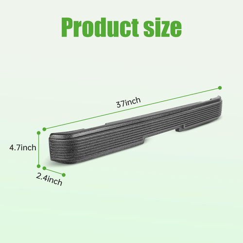 10L0L Golf Cart Rear Bumper for Club Car DS 1993+ Golf Carts, Replaces Parts 1016379