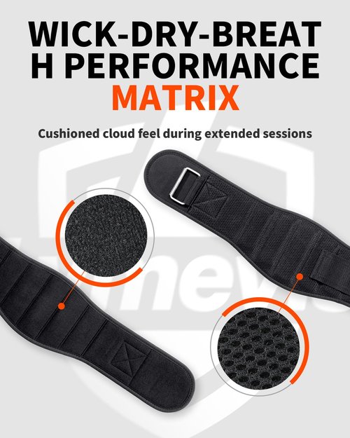 Lvmevis Premium Weight Lifting Belts for Men,Heavy-Duty Squat Belt for Gym, Breathable Workout Belt, Weight Belt for Women, Back Support, Bionic Softbone Design (Unisex Medium)