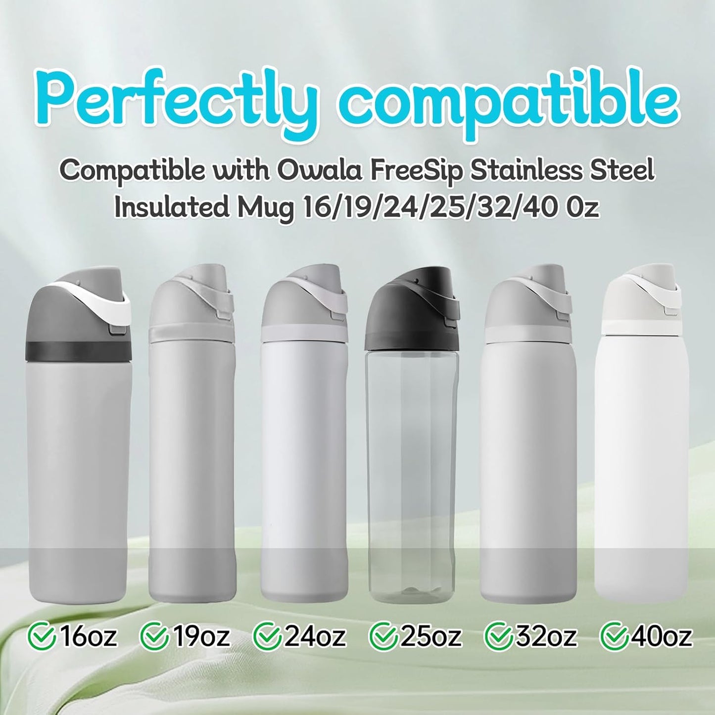 Owala Replacement Rubber Stopper & O-Ring Gasket - Compatible with 24oz & 32oz Water Bottles