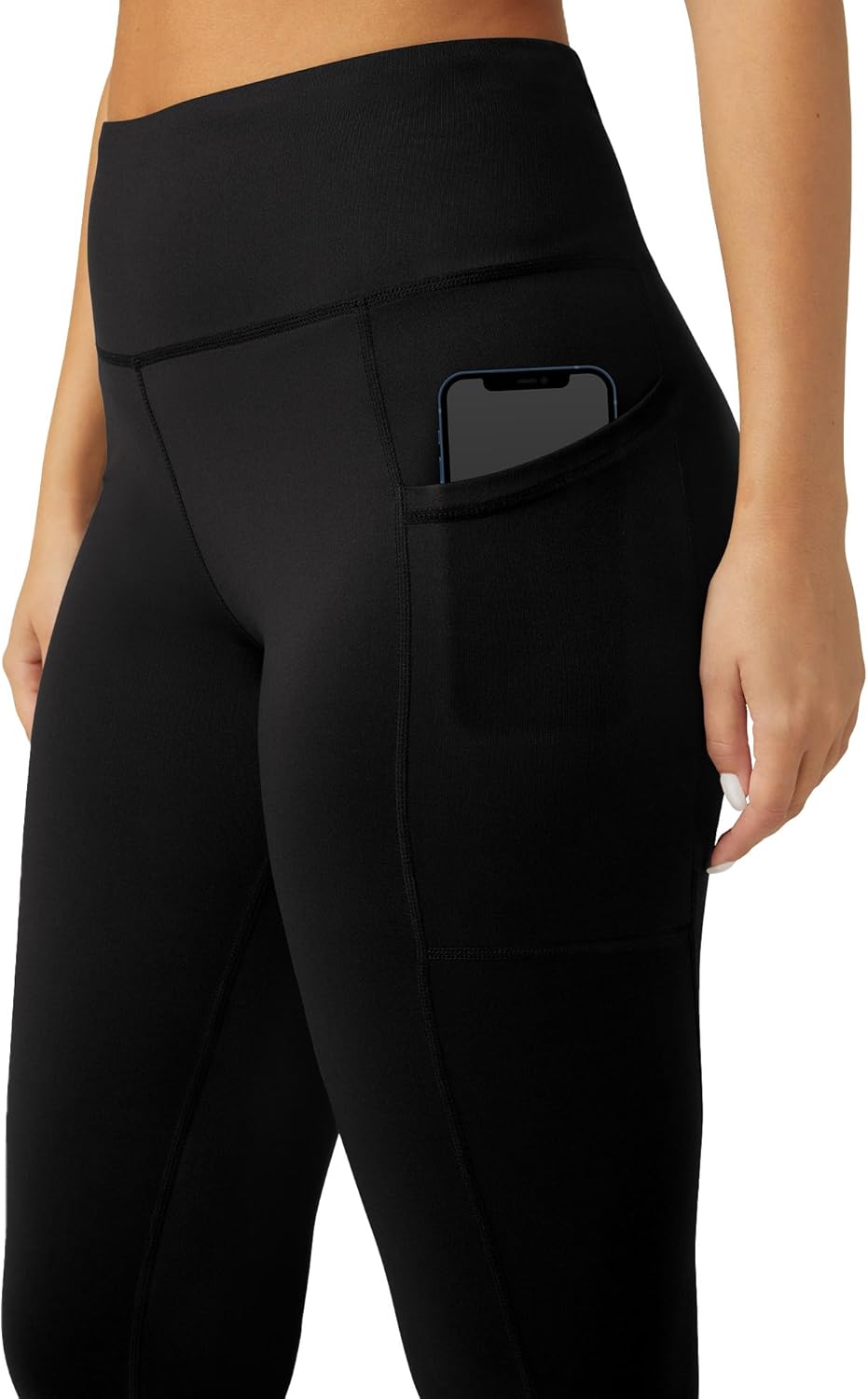No Nonsense Women's Workout Leggings - Tummy Control, High Waist Yoga Pants with Pockets