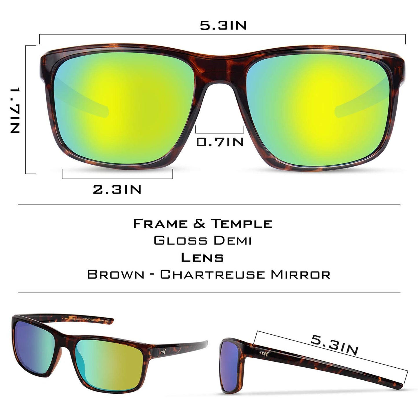 KastKing Toccoa Polarized Sport Sunglasses for Men and Women,Ideal for Driving Fishing Cycling and Running,UV Protection