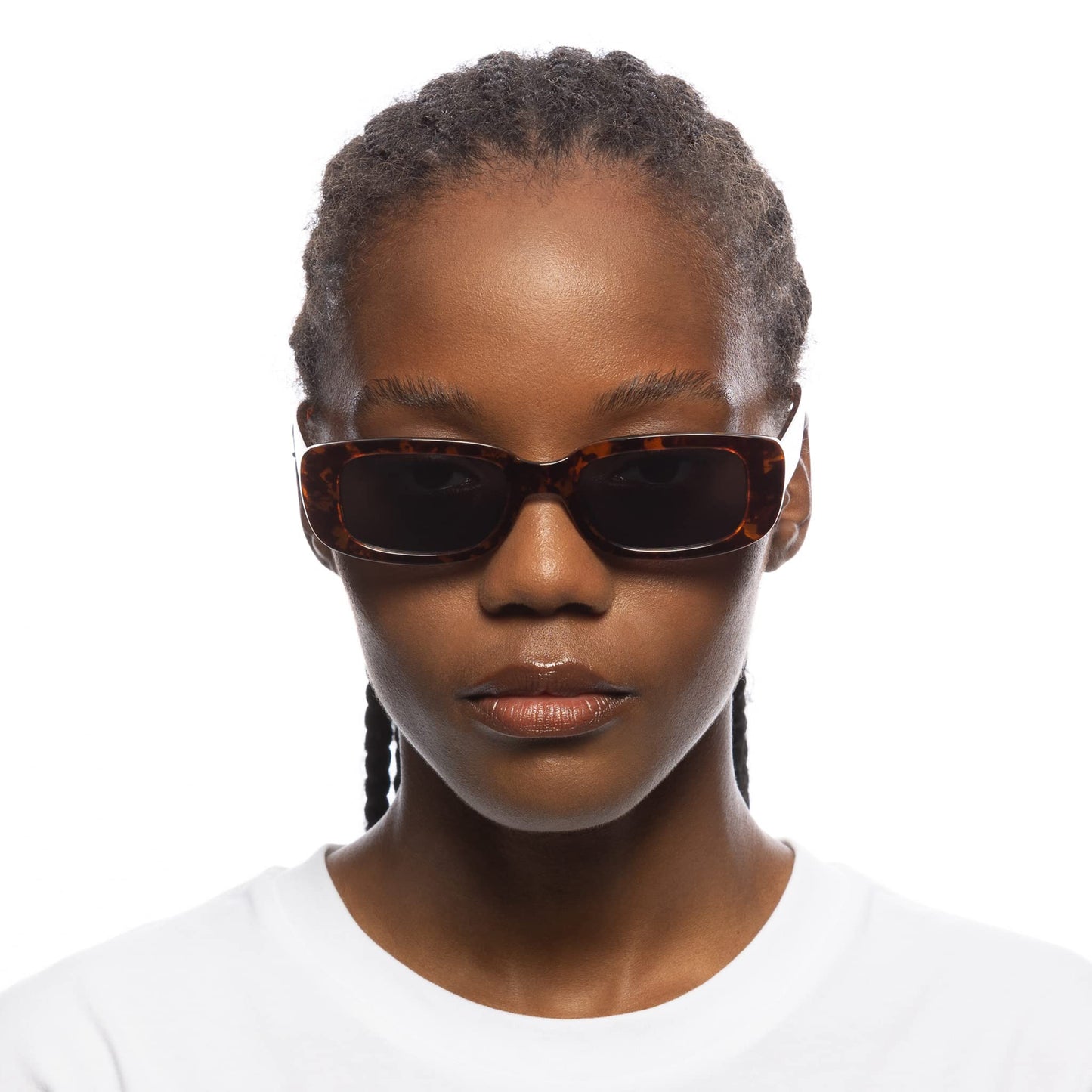 AIRE Ceres Sunglasses - Dark Tort, Rectangle, Unisex, Sleek and Slimline Style